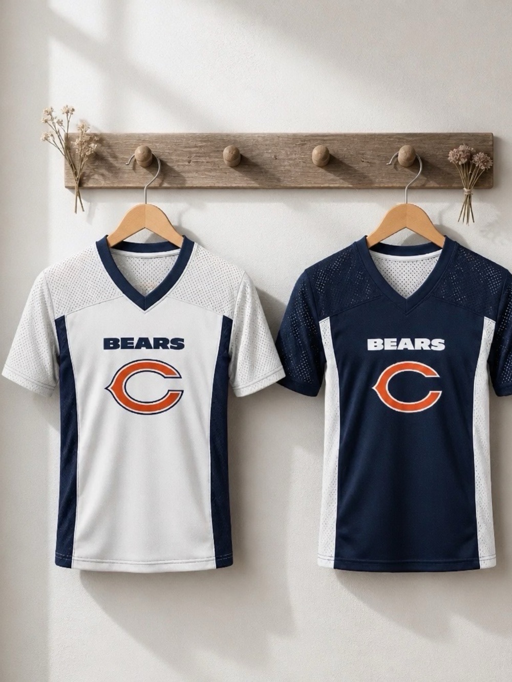 NFL Chicago Bears Youth Flag Football Jersey Boy's Size Large Reversible